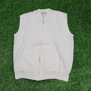 Vintage 70s Sportswear Zip Vest Womens Large 20x23 USA